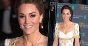 BAFTA 2020: Księżna Kate w kreacji z 2012 roku. Fryzurą i dodatkami nadała jej nowego życia