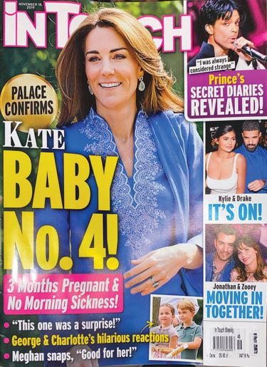 Księżna Kate w czwartej ciąży? Okładka InTouch
