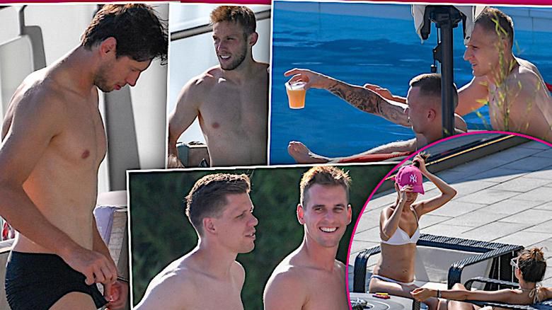 Piłkarze przed meczem Polska-Kolumbia