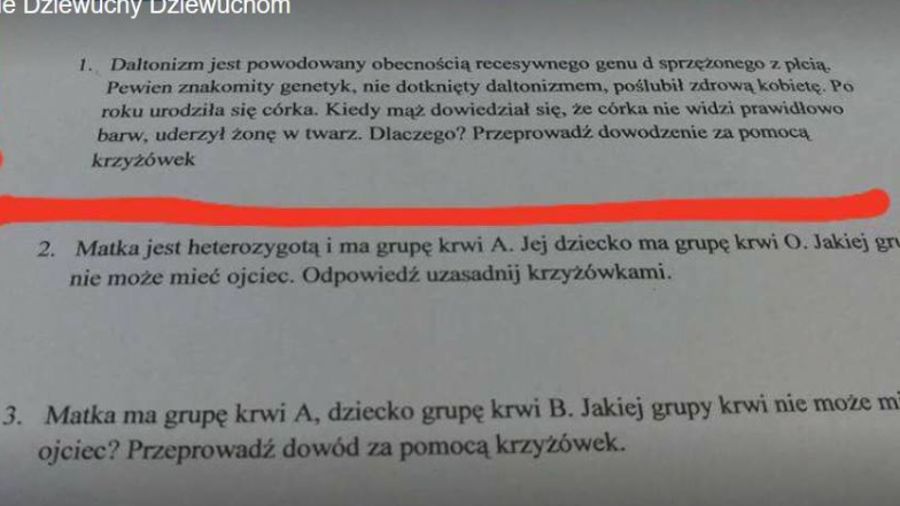 Zdjęcie zadania pojawiło się na Facebooku
