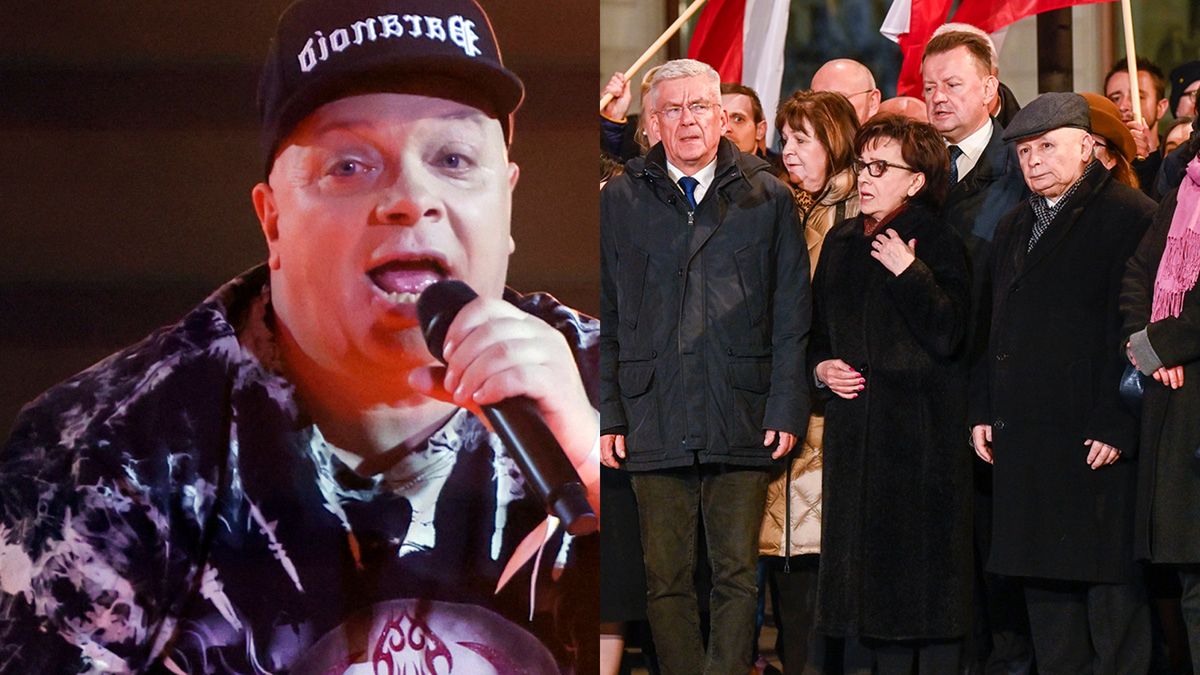 Krzysztof Skiba i politycy PiS (fot. AKPA)