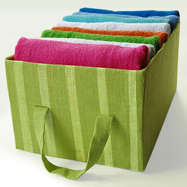 Fabric Covered Cardboard Storage Box