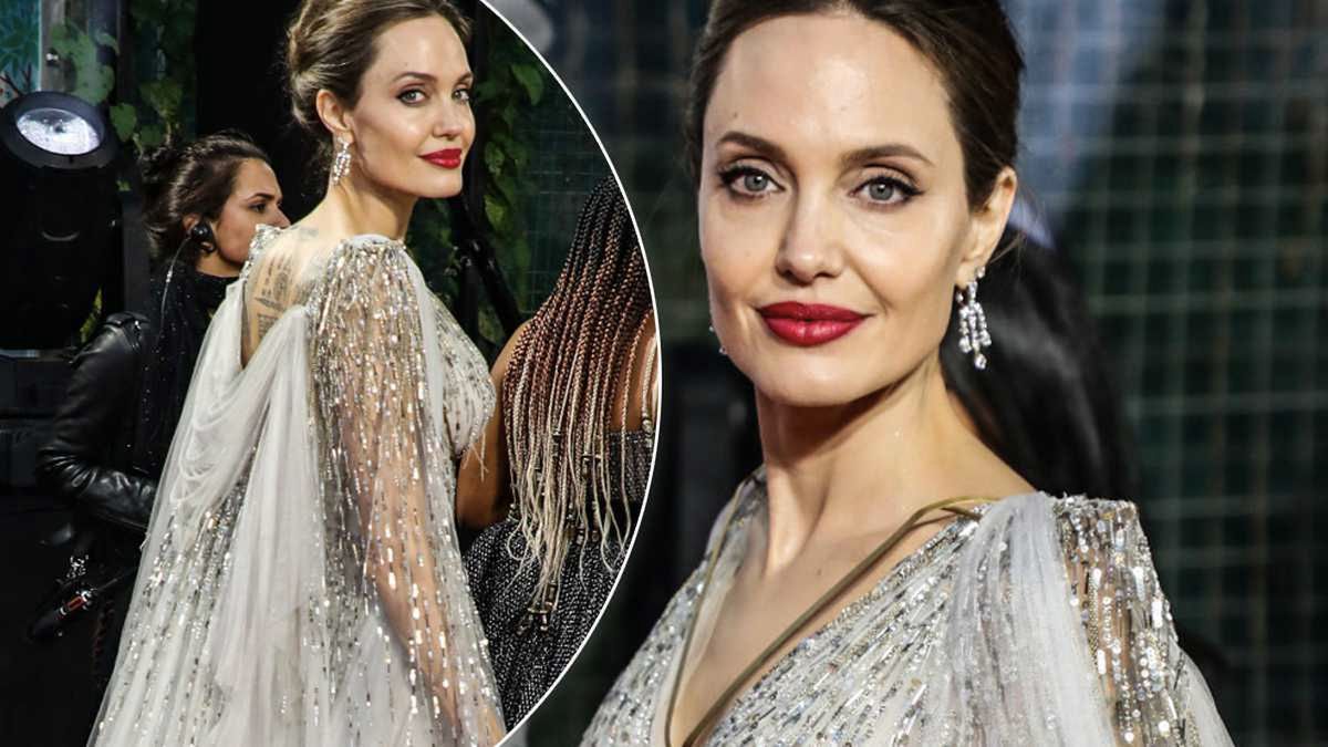 O tej kreacji będą mówić wszyscy! Angelina Jolie w Londynie promowała "Czarownicę 2" w sukni na miarę Oscarów