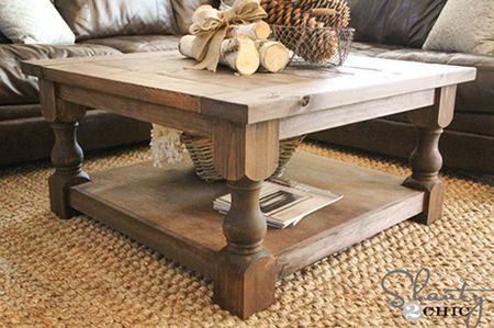 DIY Square Coffee Table