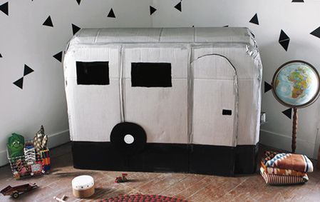 Cardboard Camper Playhouse