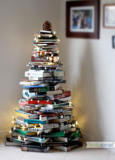 Books Christmas Tree