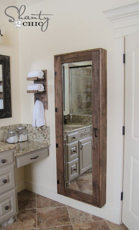 Bathroom Mirror Storage