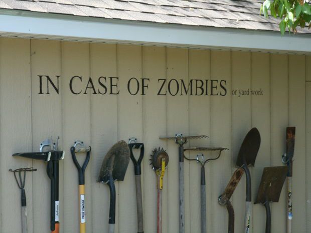 Anti-Zombie Garden Tools Storage