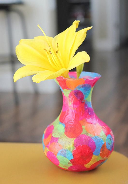 Mod Podge Confetti Vase