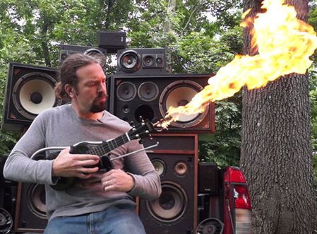 Mad Max Doof Warrior Inspired Flamethrower Ukulele