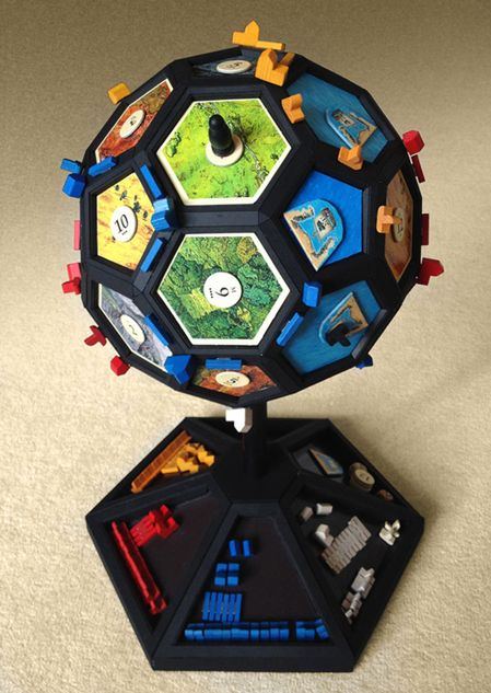 3D Settlers of Catan Globe