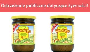 Ostrzeżenie GIS. Kawałki szkła w bulionie