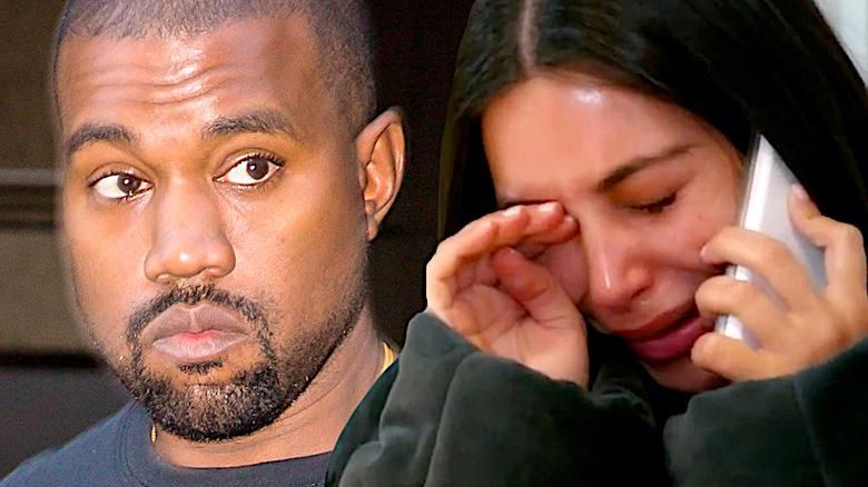 Kanye West i Kim Kardashian płacz