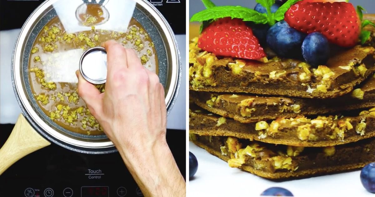 Omletowe fit brownie z czerwonej fasoli