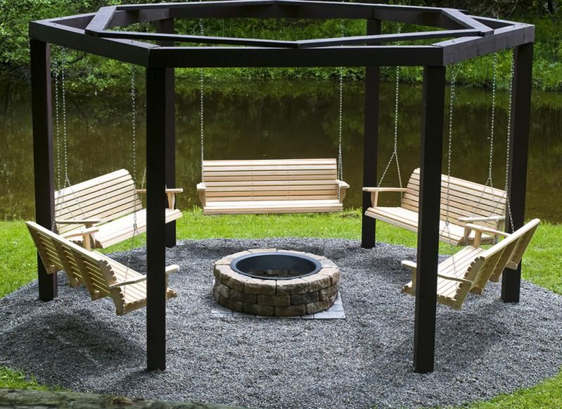 Swings Around a Fire Pit