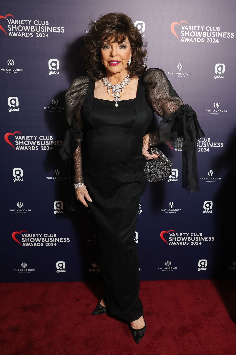 Joan Collins na gali Variety Club Showbusiness Awards 2024