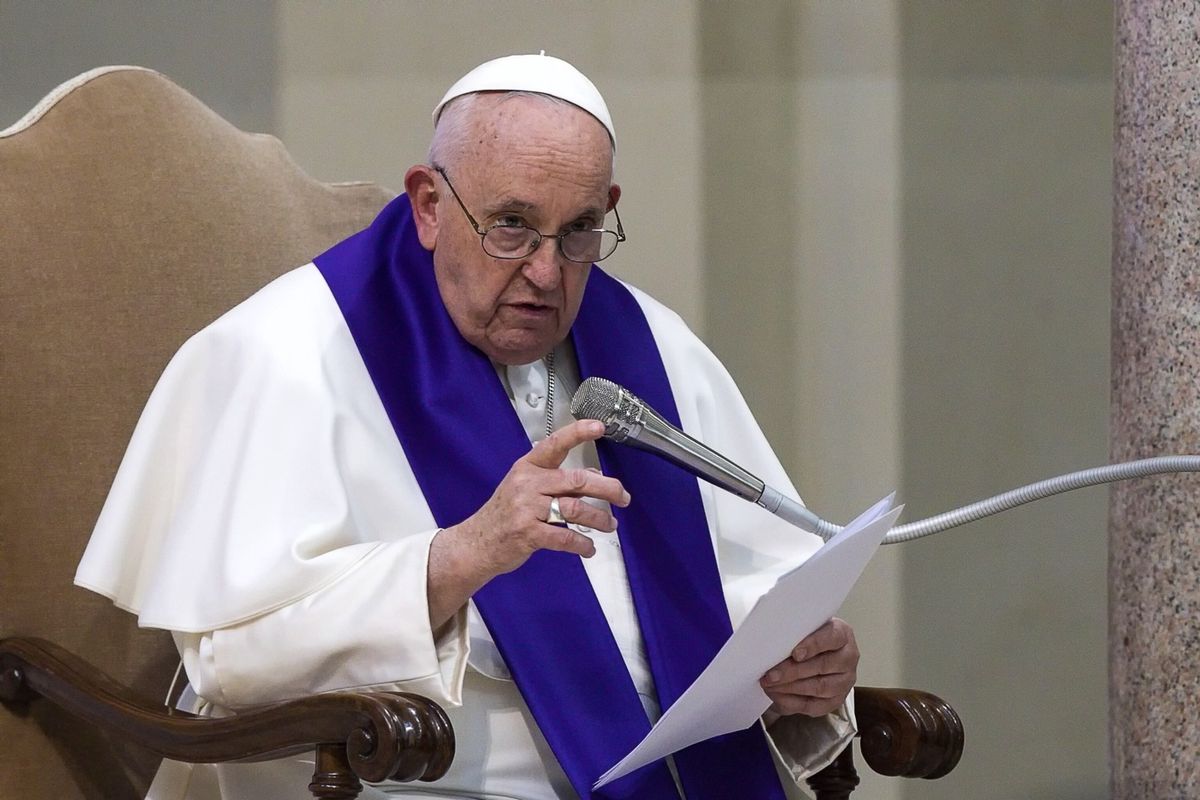 Papież Franciszek podczas piątkowej liturgii