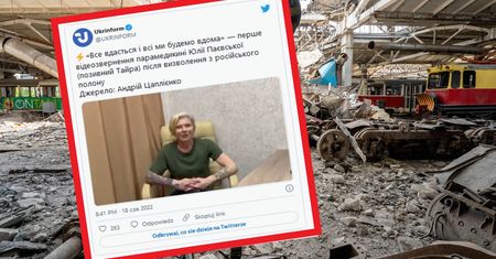 Ukraińska wolontariuszka "Tajra" uwolniona z niewoli. Medyczka nagrała wideo