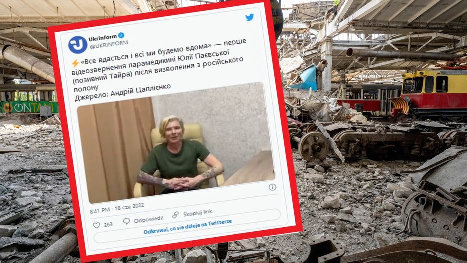 Ukraińska wolontariuszka "Tajra" na wolności 
