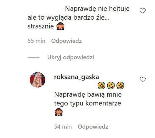 Roxi Gąska krytykowana za pośladki