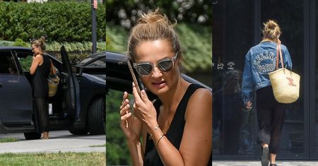 Naturalna Małgorzata Socha zaparkowała swojego mercedesa za blisko 400 tysięcy i pomaszerowała na zakupy (ZDJĘCIA)
