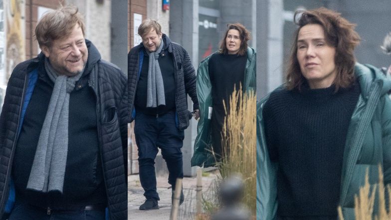 Olga Bołądź i Olaf Lubaszenko