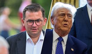 Zapytali go o skandowanie na cześć Trumpa. Poseł PiS przyniósł zdjęcie