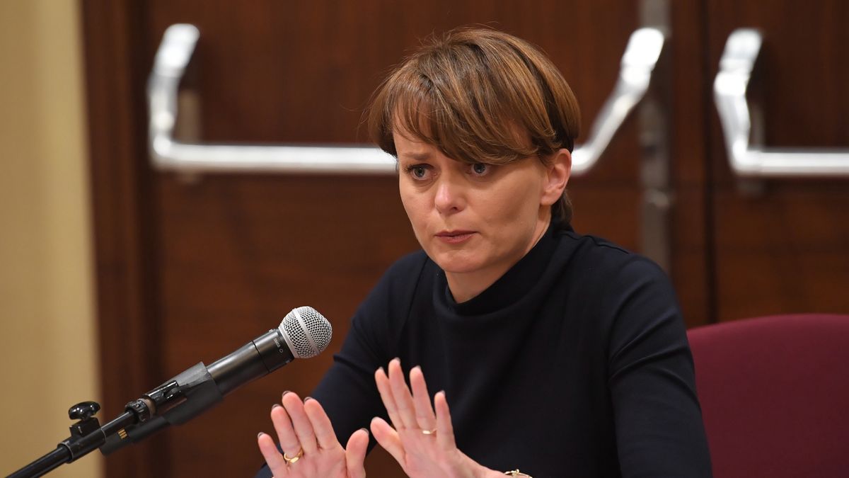 Wicepremier, minister rozwoju Jadwiga Emilewicz podczas konferencji prasowej przed rozpoczęciem obrad Foreign Direct Investment Forum.