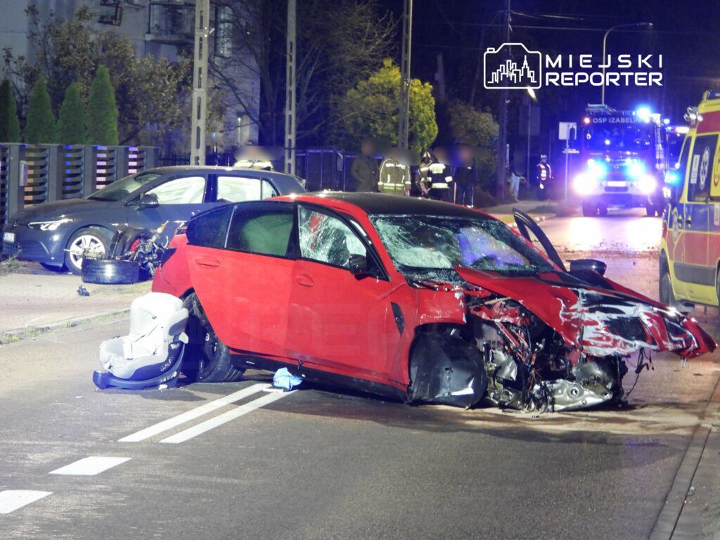 Truskaw: Rozbili się pod domem. Cztery osoby ranne, w tym małe dziecko