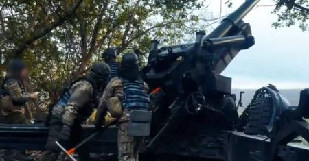 FH-70 w akcji. Broń z Włoch i Estonii dziesiątkuje pozycje Rosjan