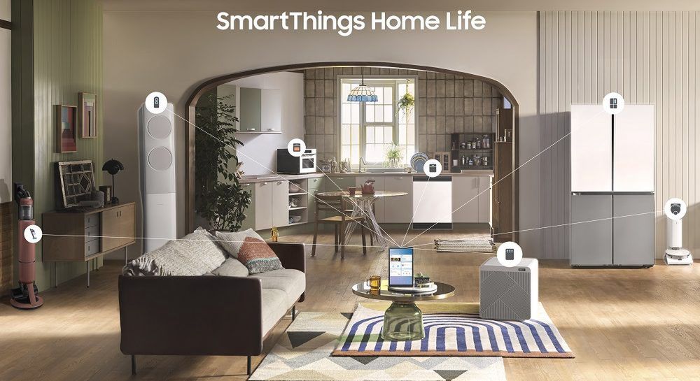 Dzięki systemowi SmartThings można zarządzać urządzeniami z poziomu smartfonu