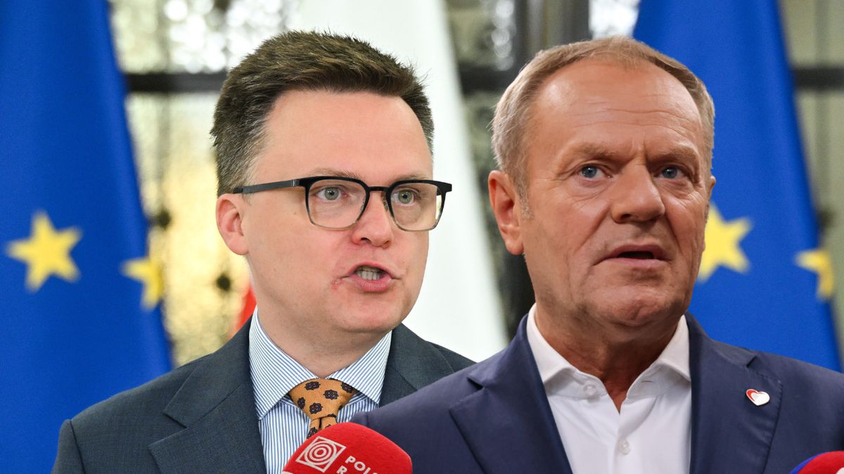 Szymon Hołownia i Donald Tusk