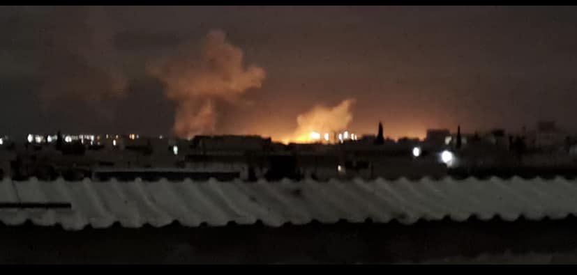 Media: Izrael atakuje lotnisko w Aleppo. Ogień widać z daleka