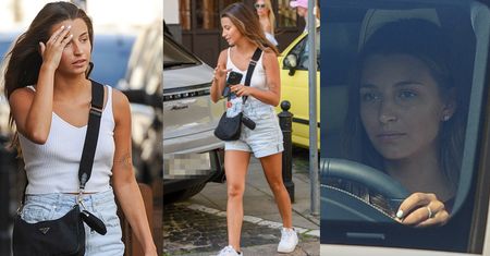 Naturalna Julia Wieniawa z torebką za 6 tysięcy pomyka do swojego porsche (ZDJĘCIA)