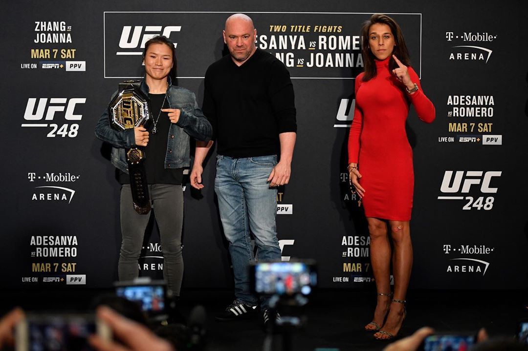Joanna Jędrzejczyk i Weili Zhang