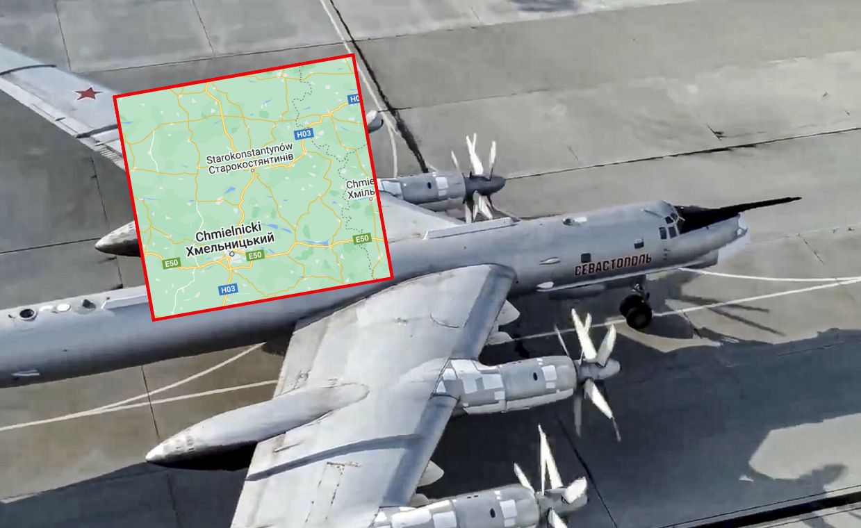 <Russians attacked at night. They fired cruise missiles from Tu-95 strategic bombers/in the photo. Tu-95 (Russian Defense Ministry Press Service via AP)>