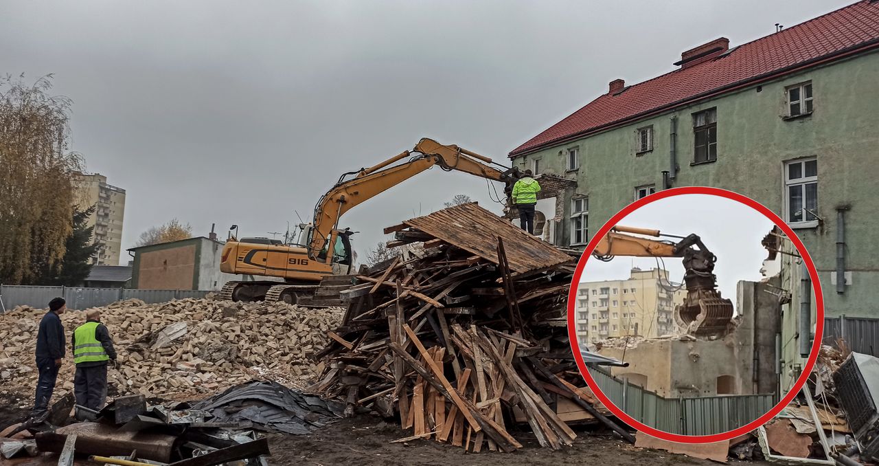 Piła znów traci fragment swojej historii. Kolejna stara kamienica znika z miejskiego krajobrazu