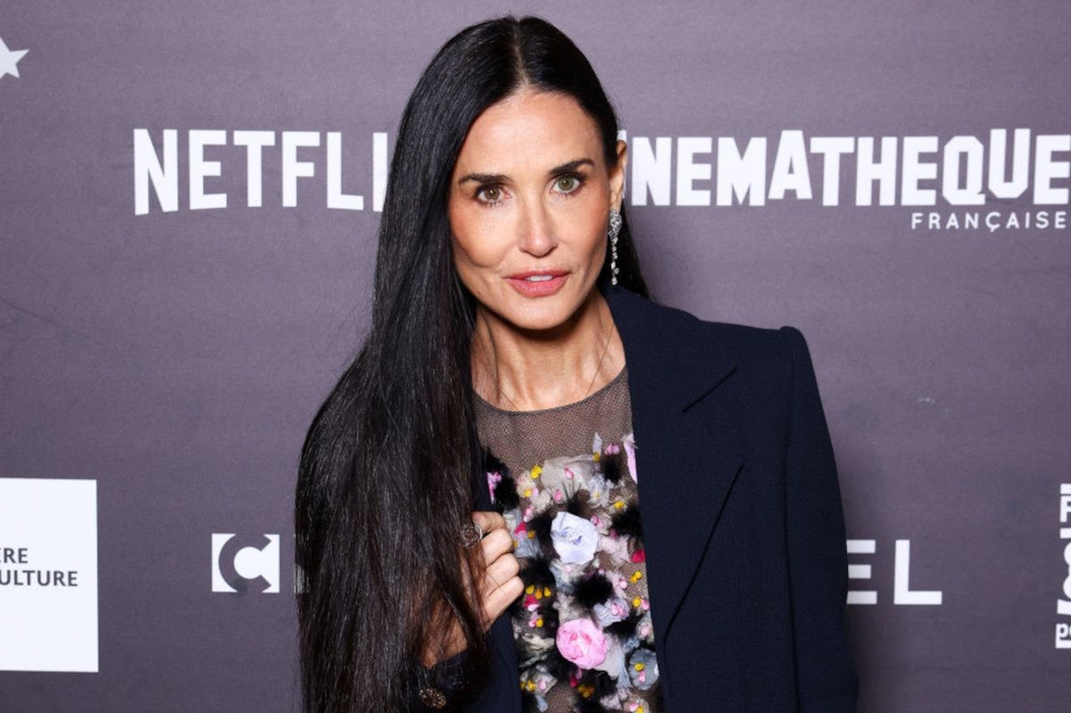 Demi Moore addresses American fears at Paris film premiere