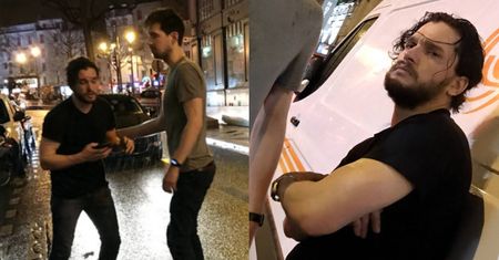 Pijany Kit Harington zatrzymuje samochody na ulicy (ZDJĘCIA)