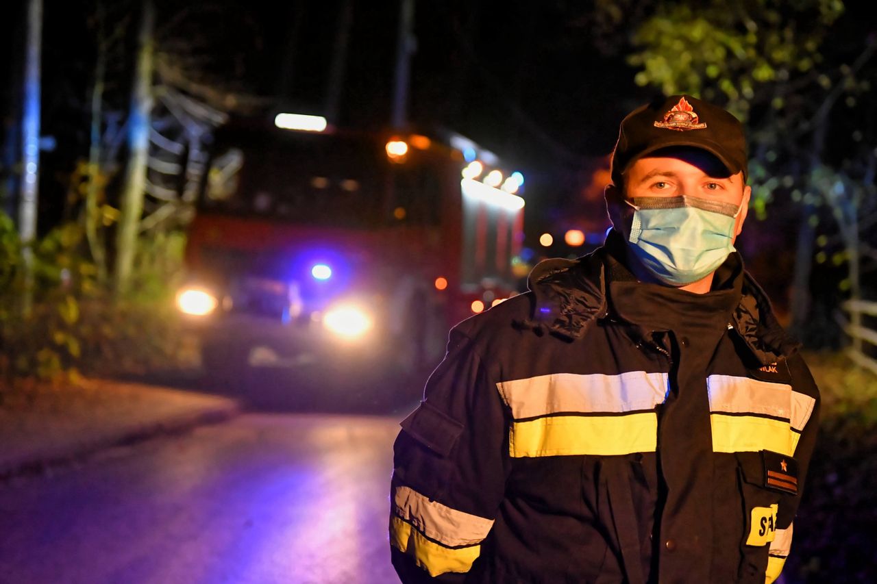 Kielce. Pożar. Strażacy znaleźli zwęglone zwłoki w altance działkowej