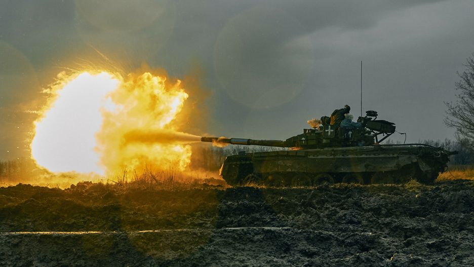 Temporary
Ukrainian army fires a captured Russian tank T-80 at the Russian position in Donetsk region, Ukraine, Tuesday, Nov. 22, 2022. (AP Photo/LIBKOS)
Libkos