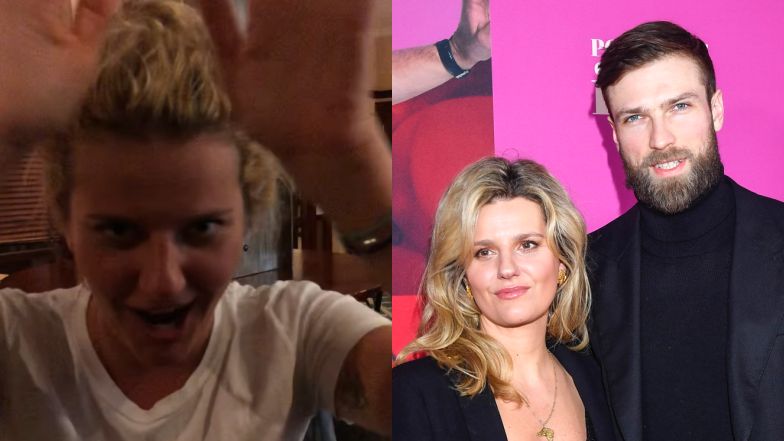 Andrzej Wrona świętuje urodziny żony archiwalnym filmem