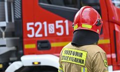 Pożar w Warszawie. Płonęła hala namiotowa