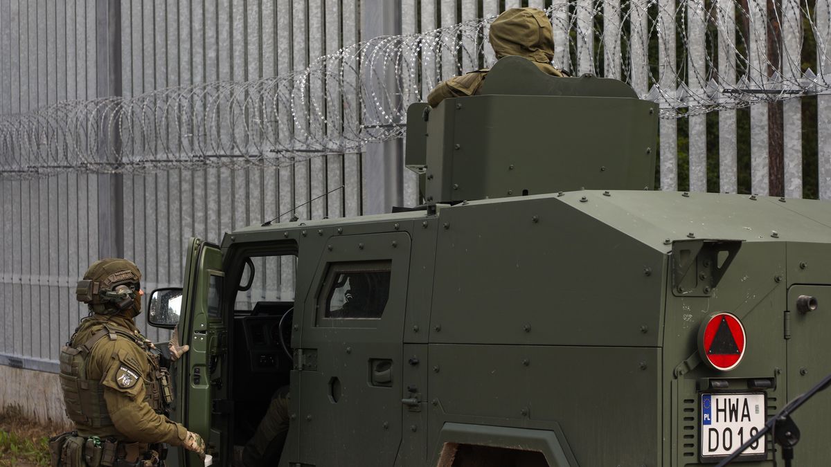 Żołnierze na granicy z Białorusią 
