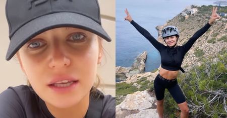 Usportowiona Anna Lewandowska pedałuje na Majorce. "TEGO MI BYŁO TRZEBA"