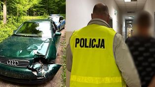 Ostróda: Policyjny pościg. Pijany kierowca Audi uszkodził pięć aut