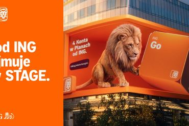 Lew ING "wychodzi" z ekranu. Bank ruszył z pierwszą reklamą 3D