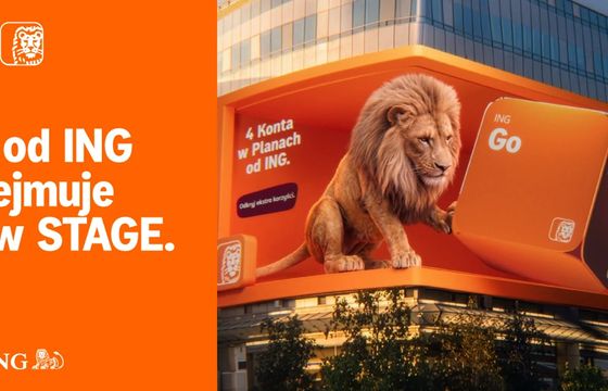 Lew ING "wychodzi" z ekranu. Bank ruszył z pierwszą reklamą 3D