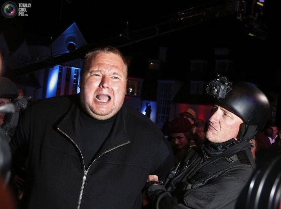 kim dotcom impreza start mega pokaz aresztowanie sąd nowa Zelandia bezpodstawne nakazy