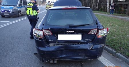 Rybnik. Pijany kierowca ciężarówki bez uprawnień. Uderzył w auto z dzieckiem